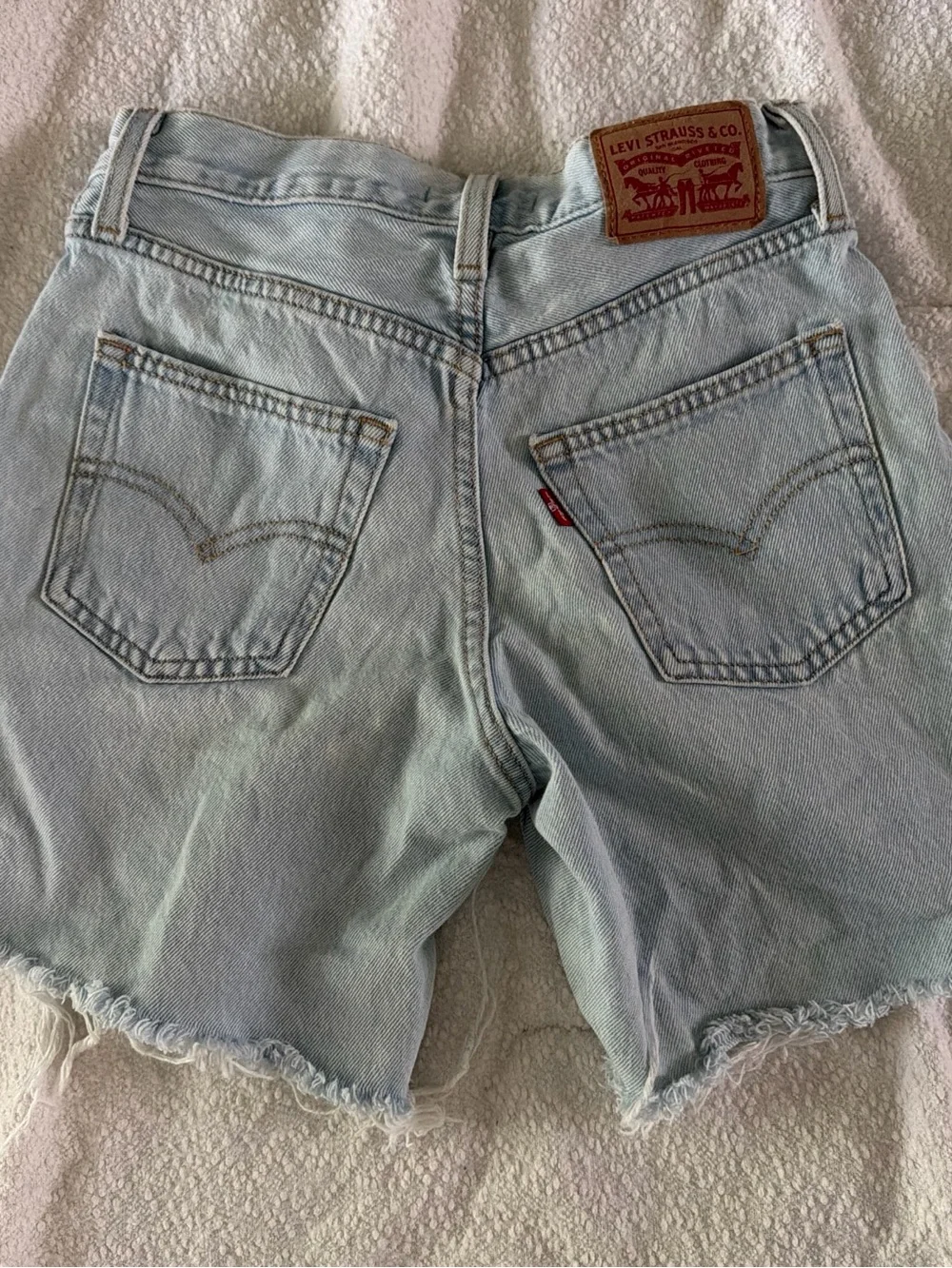 Levi’s baggy shortsLight Blue Denim Cutoff Shorts